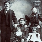 10_1899_Kallison-Family-in-Chicago-Standing_Nathan-(left),-Anna-(right),--Seated_Dina-Kallison-(center),-Pauline-(left),-Morris-(right)